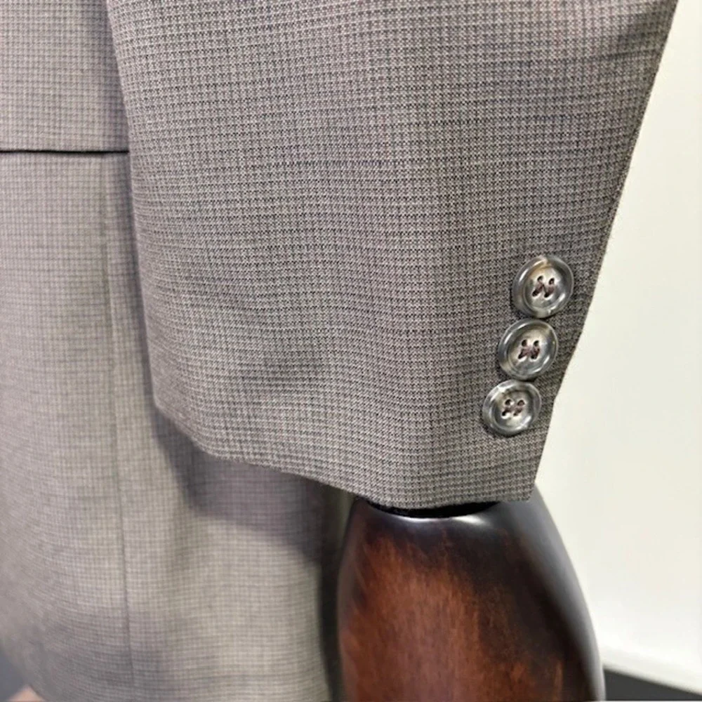 Tom James Executive Collection Men's Brown Wool Blend Jacket Blazer Size 40R‎